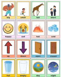 Free Printable Opposites Cards Screenshot 1