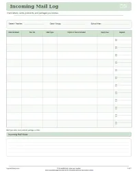 Free Printable Pen Pal Tracker Screenshot 3