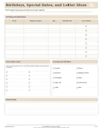 Free Printable Pen Pal Tracker Screenshot 6