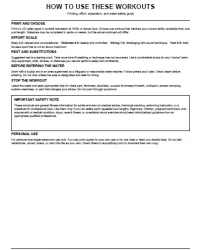 Free Printable Swim Workouts Screenshot 6