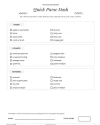 Free Printable What's in Your Purse Game Screenshot 2