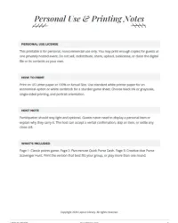 Free Printable What's in Your Purse Game Screenshot 4