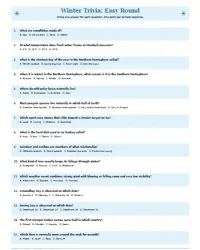 Free Printable Winter Trivia Questions and Answers Screenshot 1