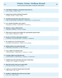 Free Printable Winter Trivia Questions and Answers Screenshot 2