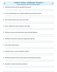 Free Printable Winter Trivia Questions and Answers Screenshot 3