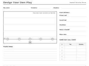 Free Printable 6-on-6 Flag Football Plays Screenshot 07