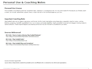 Free Printable 6-on-6 Flag Football Plays Screenshot 08
