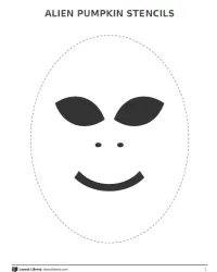 Free Printable Alien Pumpkin Stencils Screenshot 01