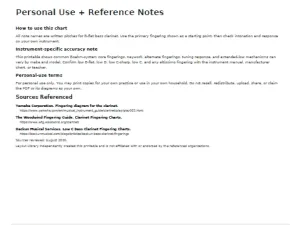 Free Printable Bass Clarinet Fingering Chart Screenshot 05