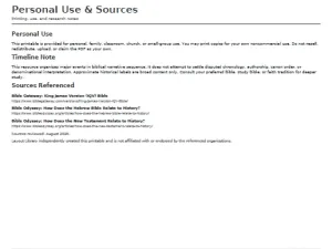 Free Printable Bible Timeline Screenshot 07