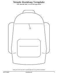 Free Printable Bookbag Template Screenshot 01