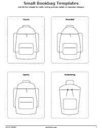Free Printable Bookbag Template Screenshot 03