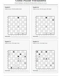 Free Printable Chess Puzzle Worksheets Screenshot 3