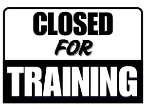 Free Printable Closed For Training Sign Screenshot 03
