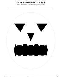 Free Printable Easy Pumpkin Stencils Screenshot 01