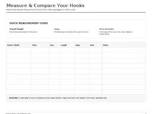 Free Printable Fishing Hook Size Chart Screenshot 03