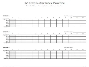 Free Printable Guitar Neck Screenshot 03