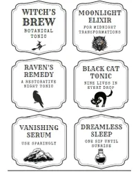 Free Printable Halloween Apothecary Labels Screenshot 01