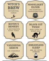 Free Printable Halloween Apothecary Labels Screenshot 04