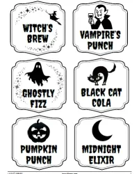 Free Printable Halloween Drink Labels Screenshot 01