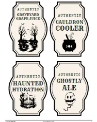 Free Printable Halloween Drink Labels Screenshot 05