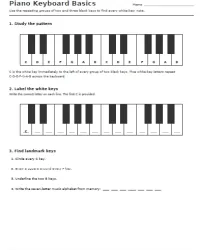 Free Printable Piano Worksheets for Beginners Screenshot 01