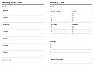 Free Printable Planner Inserts Screenshot 02