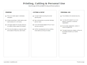 Free Printable Planner Inserts Screenshot 05