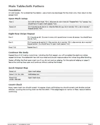 Free Printable Rectangular Crochet Tablecloth Pattern Screenshot 02