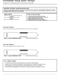 Free Printable Ring Sizer Strip for Women Screenshot 01