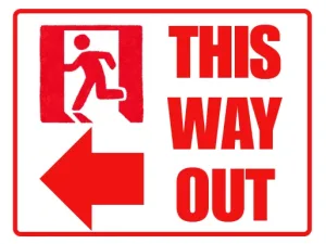 Free Printable This Way Out Sign Screenshot 03