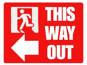 Free Printable This Way Out Sign Screenshot 04