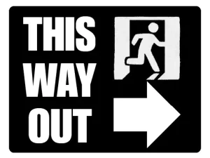 Free Printable This Way Out Sign Screenshot 06