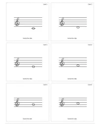 Free Printable Treble Clef Flash Cards Screenshot 01