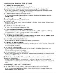 Free Printable Westminster Shorter Catechism Screenshot 02