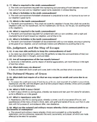 Free Printable Westminster Shorter Catechism Screenshot 08