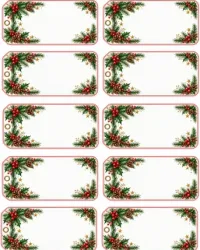 Free Printable Blank Christmas Gift Tags Screenshot 01