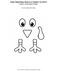 Free Printable Build-a-Turkey Activity Screenshot 02