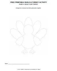 Free Printable Build-a-Turkey Activity Screenshot 04
