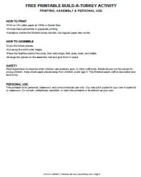 Free Printable Build-a-Turkey Activity Screenshot 05