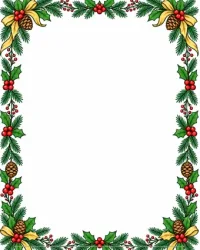Free Printable Christmas Border Templates Screenshot 01