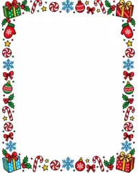 Free Printable Christmas Border Templates Screenshot 03