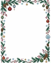 Free Printable Christmas Border Templates Screenshot 05