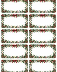 Free Printable Christmas Card Address Labels Screenshot 01