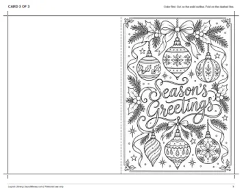 Free Printable Christmas Cards to Color Screenshot 03