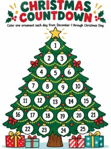 Free Printable Christmas Countdown Screenshot 02