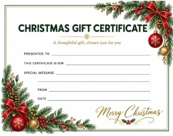 Free Printable Christmas Gift Certificates Screenshot 01