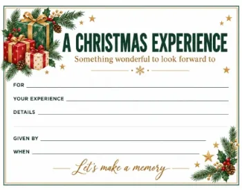 Free Printable Christmas Gift Certificates Screenshot 02