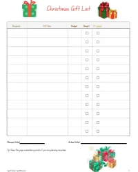 Free Printable Christmas Lists Screenshot 02
