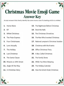 Free Printable Christmas Movie Emoji Game Screenshot 04